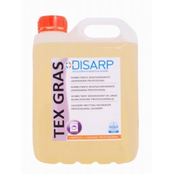 TEX-GRAS. Humectante desengrasante de ropa lavanderia profesional