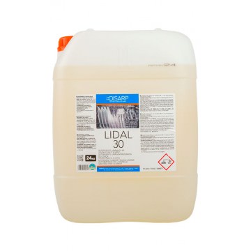 LIDAL 30- Detergente liquido maquina lavavajillas. Aluminio y utensilios