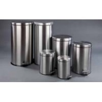 PAPELERA REDONDA CON PEDAL INOX BRILLO - ilvo.es