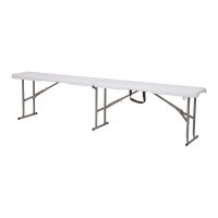 BANCO PLEGABLE MULTIUSOS BLANCO 183 cm. - ilvo.es