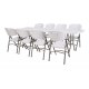 MESA RECTANGULAR PLEGABLE AL CENTRO 244 cm. - ilvo.es