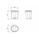 PAPELERA PLASTICO A PEDAL 12 LITROS - ilvo.es
