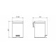 PAPELERA A PEDAL ACERO INOX. 3 Litros CON CUBO INTERIOR - ilvo.es