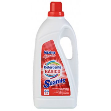 SAAMIX - Detergente Lavadoras Básico Blanco - 3 Litros