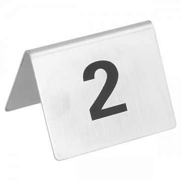 NUMEROS MESA ACERO INOXIDABLE DEL 1 AL 25