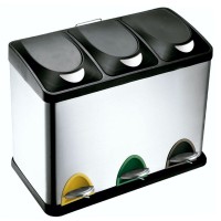 PAPELERA PEDAL PARA RECICLAJE 15 LITROS - ilvo.es