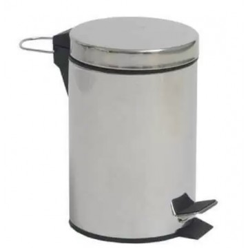 PAPELERAS REDONDAS ACERO INOX MATE