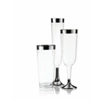 COPA VINO DOS PIEZAS METALIZADO - 180 ml