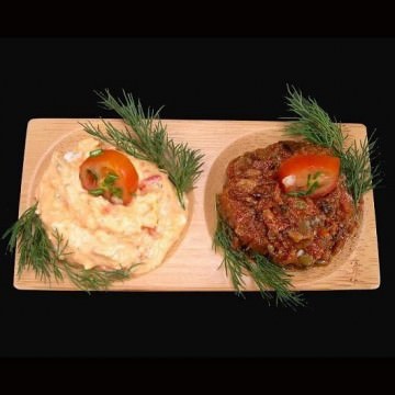 PLATO DOBLE REDONDO BAMBU